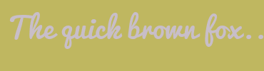 Image with Font Color C8BEC8 and Background Color BFB760